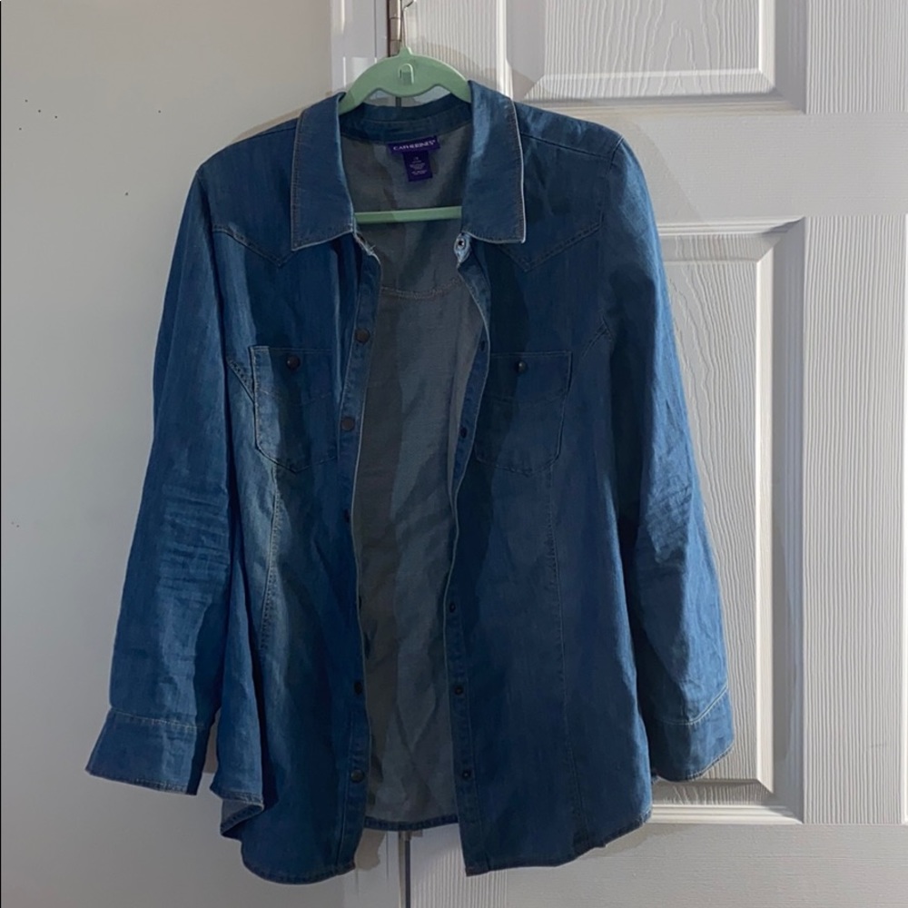Blue jean shirt